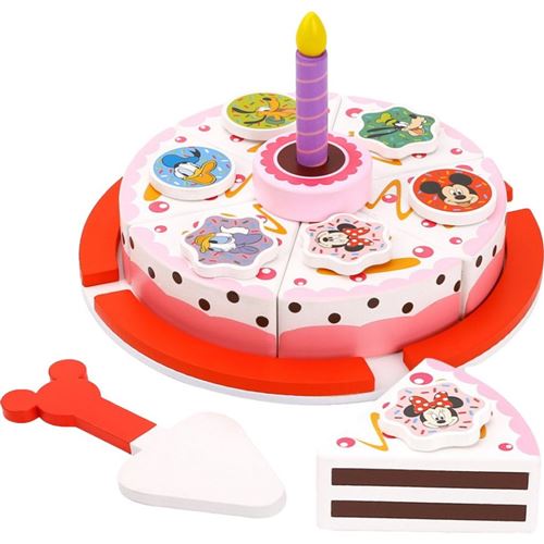 Disney gâteau d'anniversaire junior 19 cm en bois 8 pièces