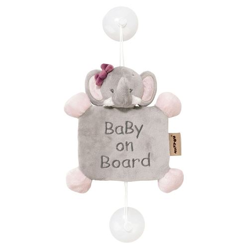 Bébé à bord Nattou Adèle l'éléphante Collection ' Adèle et Valentine '