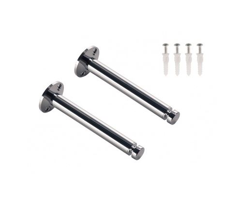 Renvois plafond pour câble tendu t.b.t., chrome, 2 pièces, 16, 2cm, av