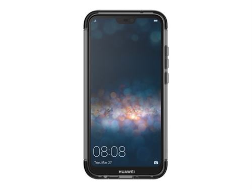 Gear4 Wembley - Achterzijde behuizing voor mobiele telefoon - polycarbonaat, D3O, thermoplastic polyurethaan (TPU) - zwart - voor Huawei P20 lite