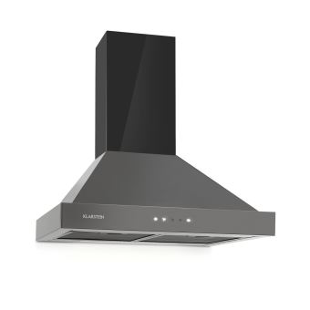 170 Sur Klarstein Isabella Hotte Murale Aspirante 60cm 600 M3 H 3 Vitesses Classe B Noire Hotte Decorative Murale Achat Prix Fnac