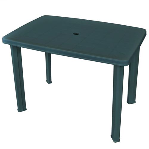 Vidaxl Vert Table De Jardin 101 X 68 X 72 Cm Plastique - Image 1
