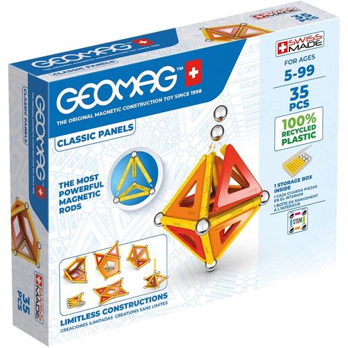 Geomag Bleu Jeu De Construction Classic Panels 35 Pièces