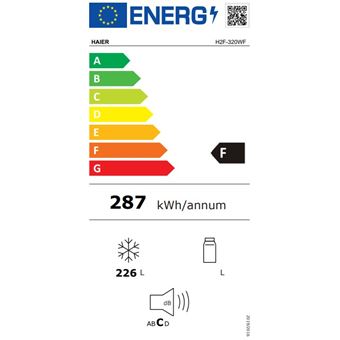 Haier H2F-320WF - Congélateur - vertical - pose libre - largeur : 59.5 cm - profondeur : 66 cm - hauteur : 167.1 cm - 226 litres - classe F - blanc