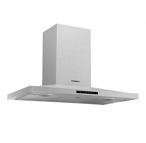 Rosieres RHP97000/1LIN Monté au mur Métallique 609.3m³/h B hotte - Hottes (609,3 m³/h, Conduit / Recirculation, B, A, C, 69 dB)