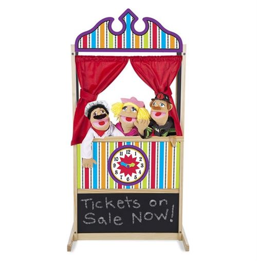Melissa & Doug Boîte de marionnettes en bois