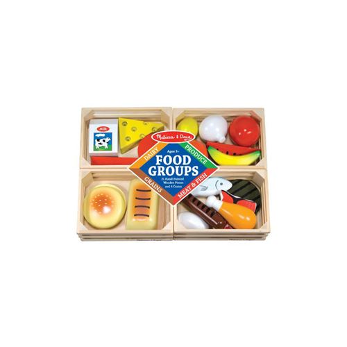 Set d'alimentations, aliments jouets en bois