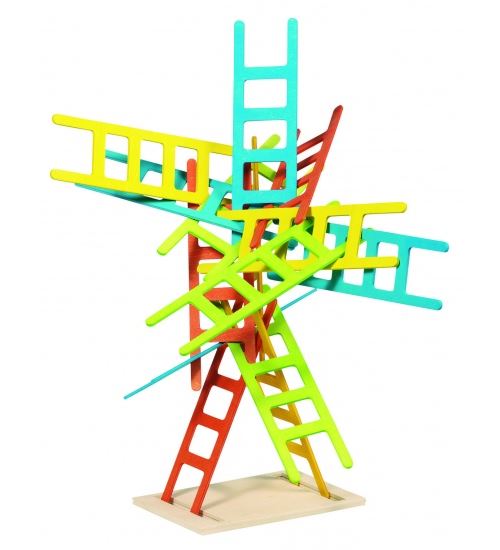 Jeu d'équilibre l'Echelle, 21 pièces, Jeu d'adresse en bois