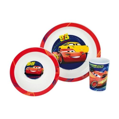 Cars Ensemble lunch : Assiette - Verre - Bol