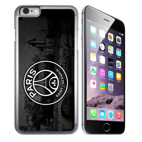 Coque pour iPhone 7 PLUS logo psg fond black