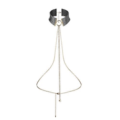 BIJOUX INDISCRETS Desir Metallique - Collier Sensuel de Bondage, Noir