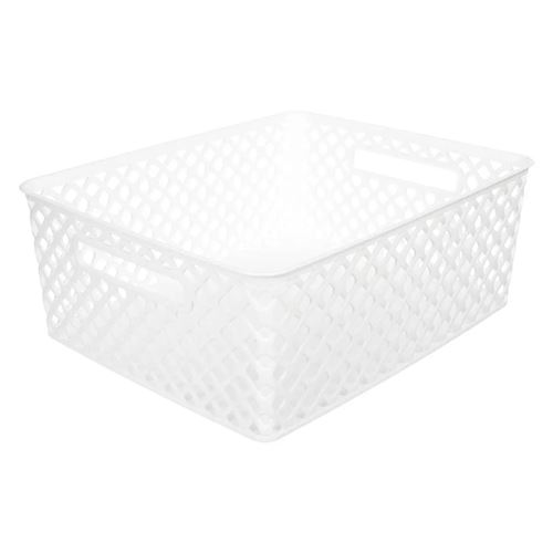 Générique Blanc Panier De Rangement Rectangulaire - Image 4