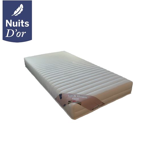 Matelas Mousse &agrave; M&eacute;moire de Forme Tr&egrave;s Ferm&eacute; 90x200 - MATELAS UP DOWN VISCO