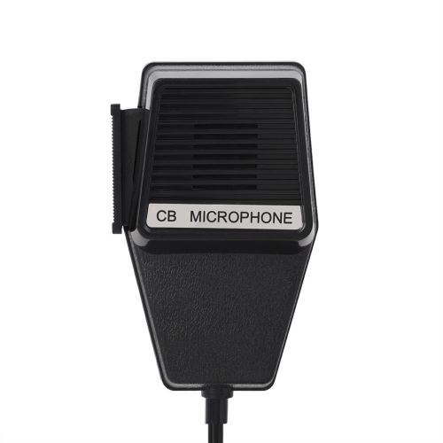 Haut-parleur 4 Broches CB Radio Aviation Plug Haut-parleur Talkie Talkie HiFi Avec Son Clip Arrière 360 °, Noir