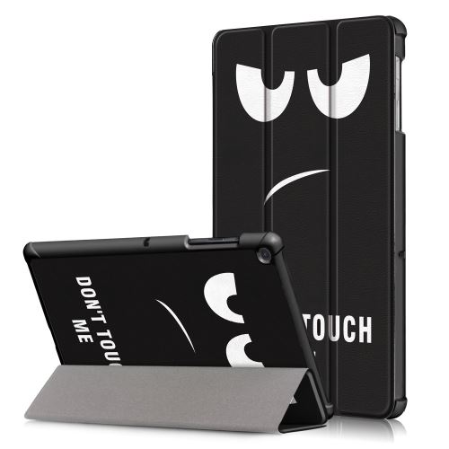 Générique Motif Etui En Pu Imprimé Tri-Pliure Avec Support Ne Me Touche Pas Pour Votre Samsung Galaxy Tab S5e Sm-T720/Sm-T725 - Image 1