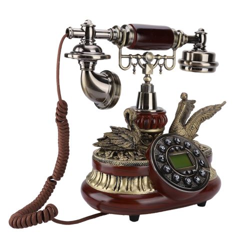 Vintage Téléphonique/Téléphone Rétro / Téléphone Fixe, Ashata Système Double Fsk / Dtmf Antique, Écran Lcd Rappe
