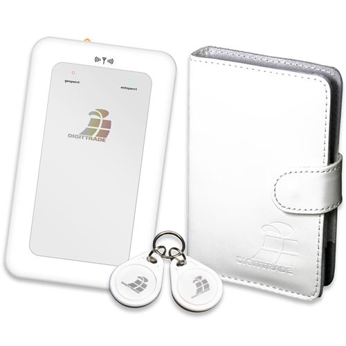 Digittrade RS64 Security Disque dur externe RFID technologie d'identification par fréquence radio-RFID - bianco 250GB SSD