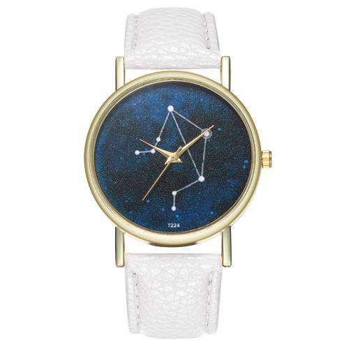 Starry Draco Constellation Montre Femme Montre Montre Homme Cadeau Creative Minimaliste Montre À Quartz T224-Ablanc
