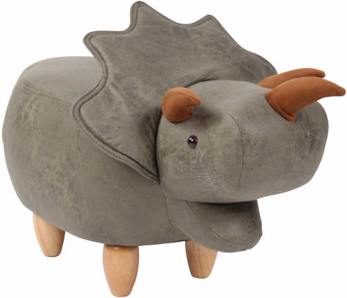 Pouf pour enfants Daloa en forme de dinosaure , Vert