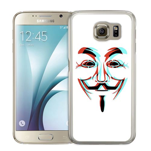 Coque pour Samsung Galaxy S7 Edge anonymous 3d
