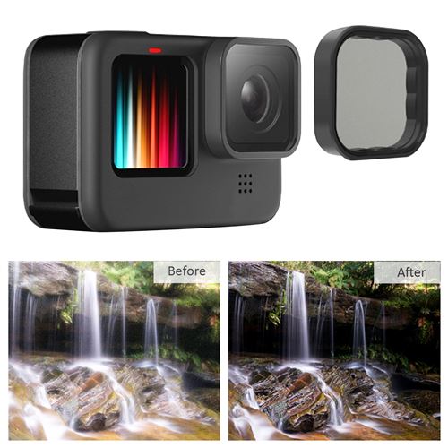 10€08 sur Filtre à lentille polarisant TELESIN CPL en verre optique avec  cadre pour caméra GoPro Hero 9 - Filtre d'objectif / bague - Achat & prix |  fnac