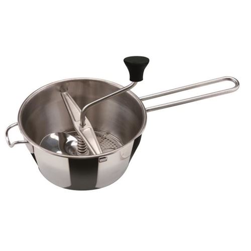 Inoxibar moulin a légumes presse-purée mat en inox 18 10 - ø 15 cm - 3 disques - manche en acier 52167