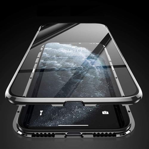 Coque Verre Trempe pour SAMSUNG Galaxy A21s Magnetique Transparente Protection Integrale (BLANC)