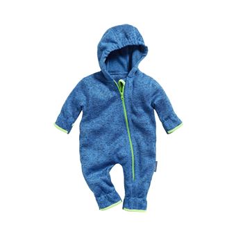 Playshoes pyjama bébé oneie en maille polaire bleu - 1