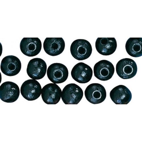 Perle en bois noir Ø 16 mm 15 pièces - rayher