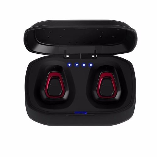 WISETONY® Ecouteurs sans Fil Bluetooth 5.0 TWS A7 - Noir & rouge