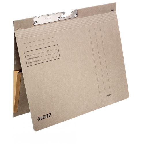 Esselte Noir Leitz Leitz Pendelhefter, Mit Dehntasche, A4, Grau