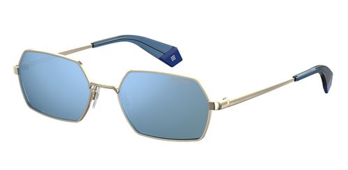 Polaroid lunettes de soleil 6068/S LKS/XN unisexe or avec lentille bleue