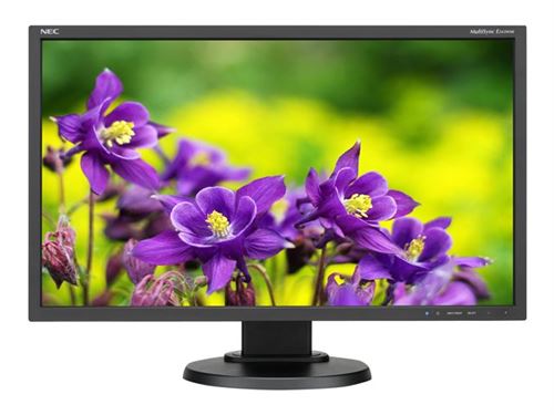 NEC MultiSync E243WMI-BK - LED-monitor - 23.8 (23.8 zichtbaar) - 1920 x 1080 Full HD (1080p) - IPS - 250 cd/m² - 1000:1 - 6 ms - DVI-D, VGA, DisplayPort - zwart