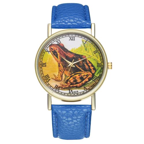 Patron de montre antique modèle rétro style dames de montre pour hommes de tendance à quartz montre T315-ABleu foncé