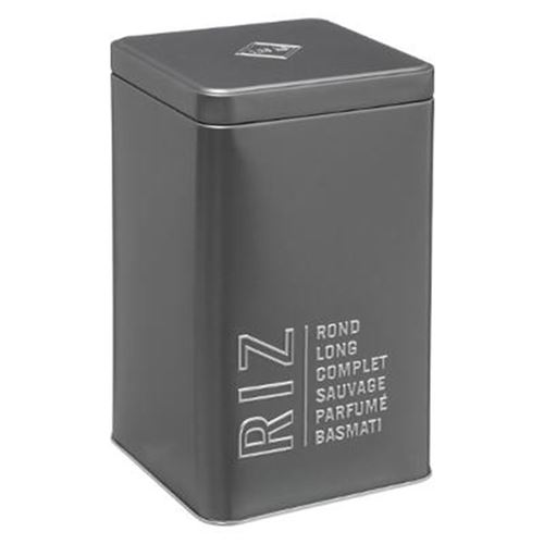 Boîte à Riz Relief V 18cm Gris
