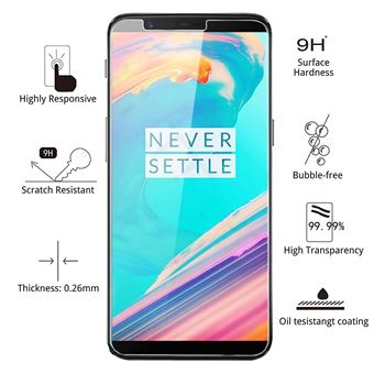 Protection En Verre Trempé Pour OnePlus 6 - Film écran Ultra-résistant Et Transparent