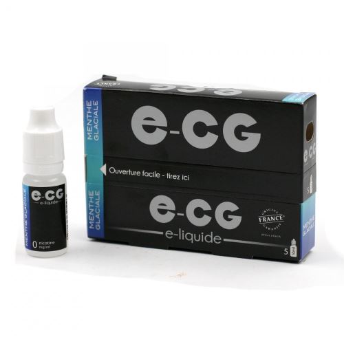 Lot de 5 Flacons E-CG - Menthe Glaciale 0 mg/ml
