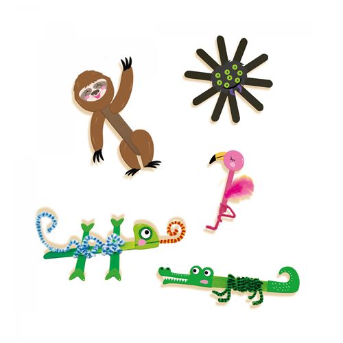 SES Creative ensemble artisanal animaux de baguettes de glace