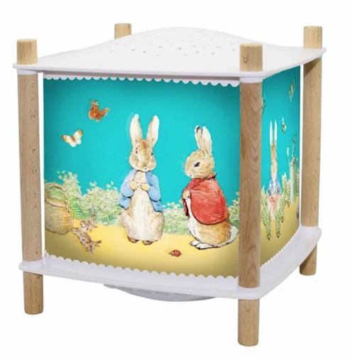 Trousselier - Veilleuse - Lanterne ReVOLUTION 2.0 - Peter Rabbit© - Bluetooth, Musicale, Détection des Pleurs & USB Rechargeable