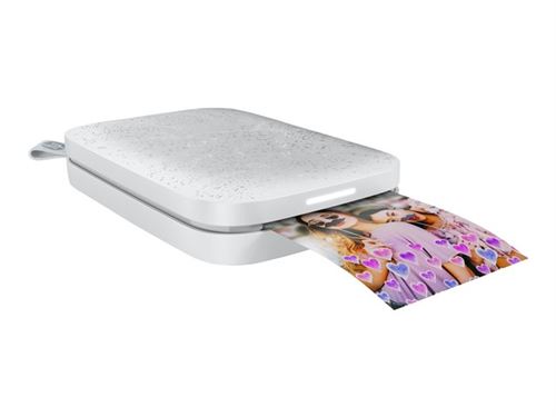 HP Sprocket Photo - imprimante - couleur - zinc - avec Papier photo HP ZINK  Sticky-Backed (10 feuilles) Pas Cher