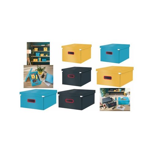 LEITZ Boîte de rangement Click & Store Cosy M, bleu