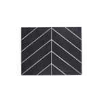 Lot de 4 Crédences Adhésives "Chevron" 29cm Noir