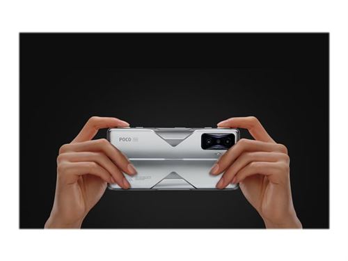 Xiaomi POCO F4 GT - 5G smartphone - double SIM - RAM 12 Go / Mémoire interne 256 Go - écran OEL - 6.67 - 2400 x 1080 pixels (120 Hz) - 3 x caméras arrière 64 MP, 8 MP, 2 MP - front camera 20 MP - knight silver