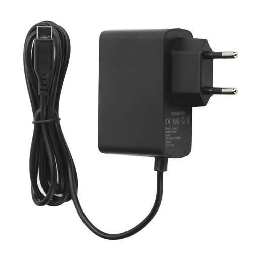 Non Communiqué Noir Adaptateur Ac De Charge Pour Console De Jeu Switch