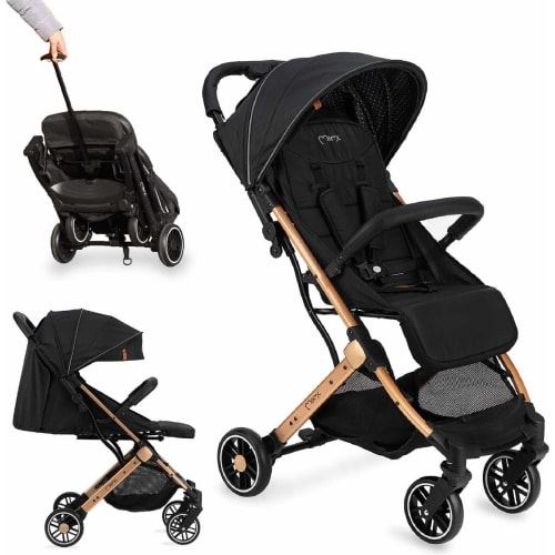 Poussette Momi Estelle Dossier Réglable Pliable Polyuréthane Métal Noir
