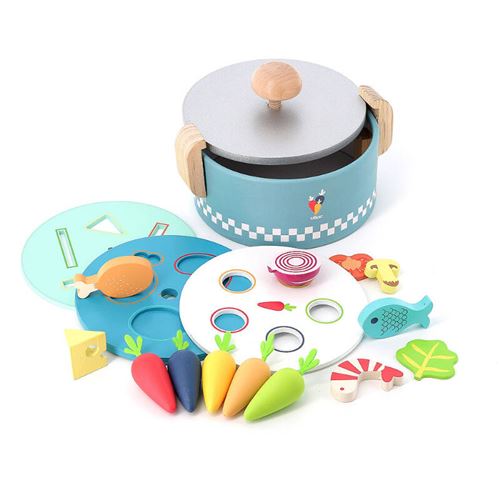 Fruits & Légumes en bois à découper - Maxi Set - Jouets d'imitation -  Baraka Jeux