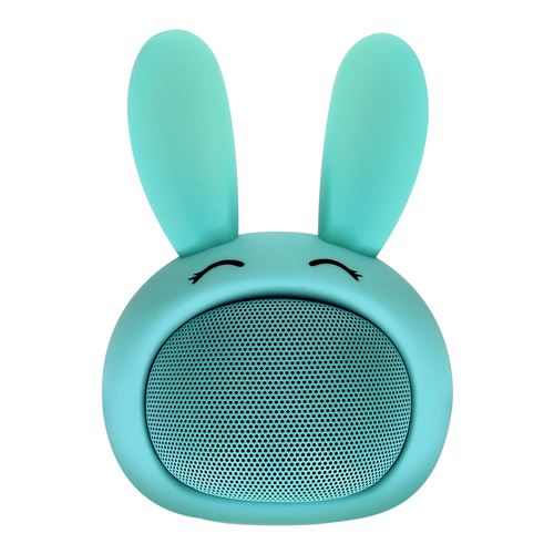 Enceinte Bluetooth 3W Autonomie 3h Design Lapin Lumineux Moxie Bleu