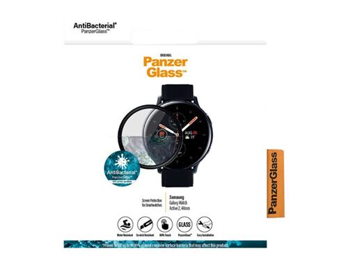 PanzerGlass Original - Schermbeschermer voor smart watch - glas - framekleur zwart - voor Samsung Galaxy Watch Active 2 (44 mm)