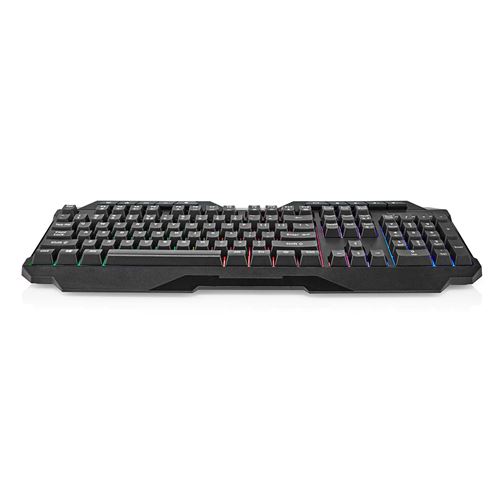 Non Communiqué Noir Nedis - Clavier - Rétro-Éclairé - Usb - Qwerty - Us