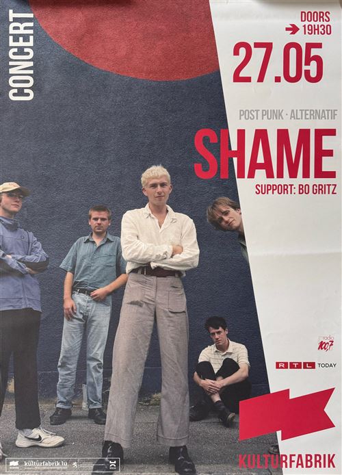 Affiche - Shame - Concert Luxembourg 2024 - 60x86cm État correct - N/A reconditionné disponible sur Fnac